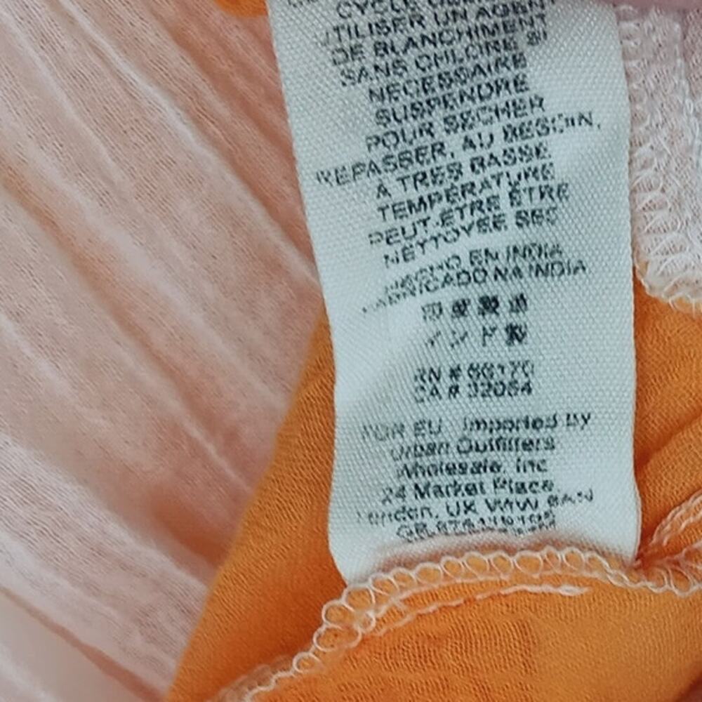 FREE PEOPLE "Take Me Away" Maxi Skirt *RARE* White Yellow Orange - XS - Picture 9 of 9